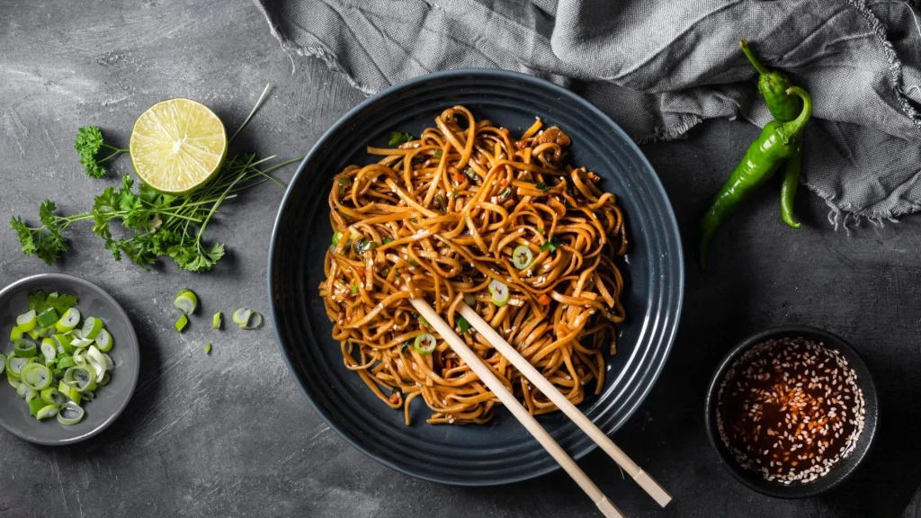 Jjajangmyeon traditional koean food in dubai